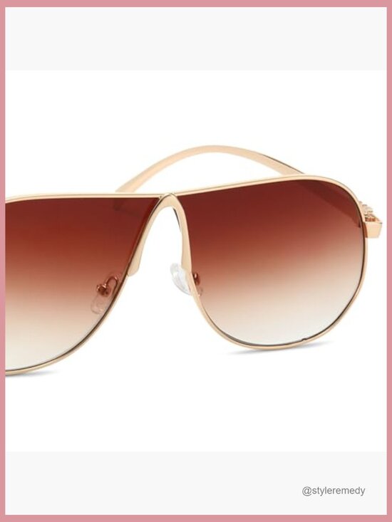 Retro 70s Oversized Aviator Sunglasses Metal Frame UV400 Protection main image 6